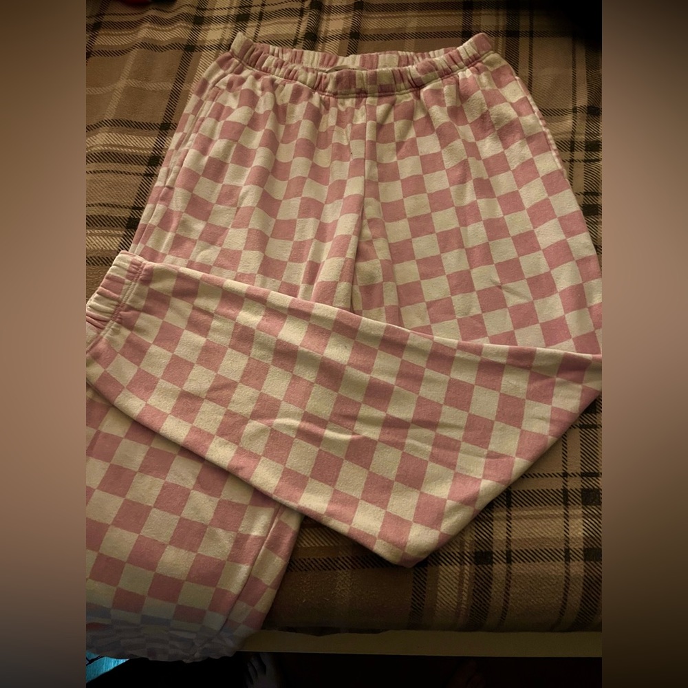 Checkered Sweat Pants